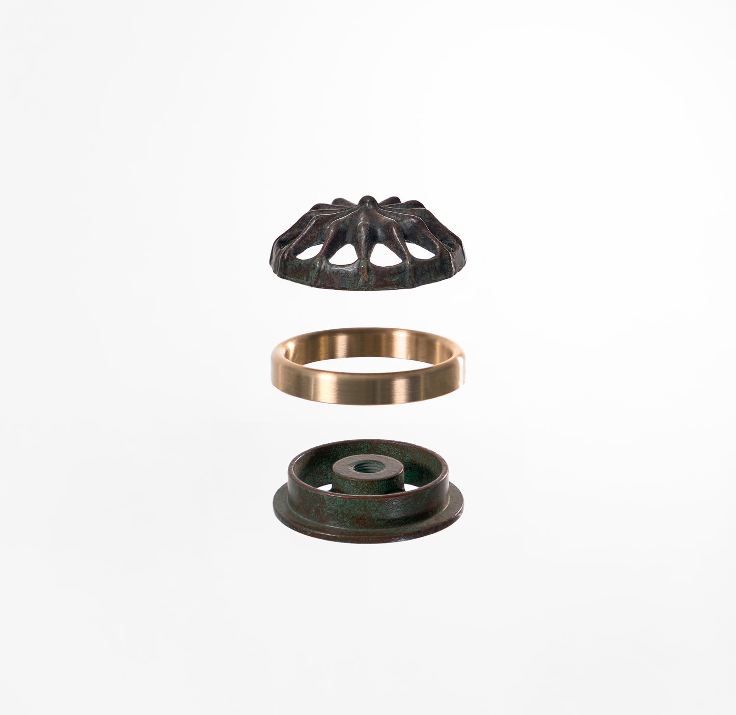 2 INCH SPIDER CAP (PATINA) - Tiffany Reproduction Hardware