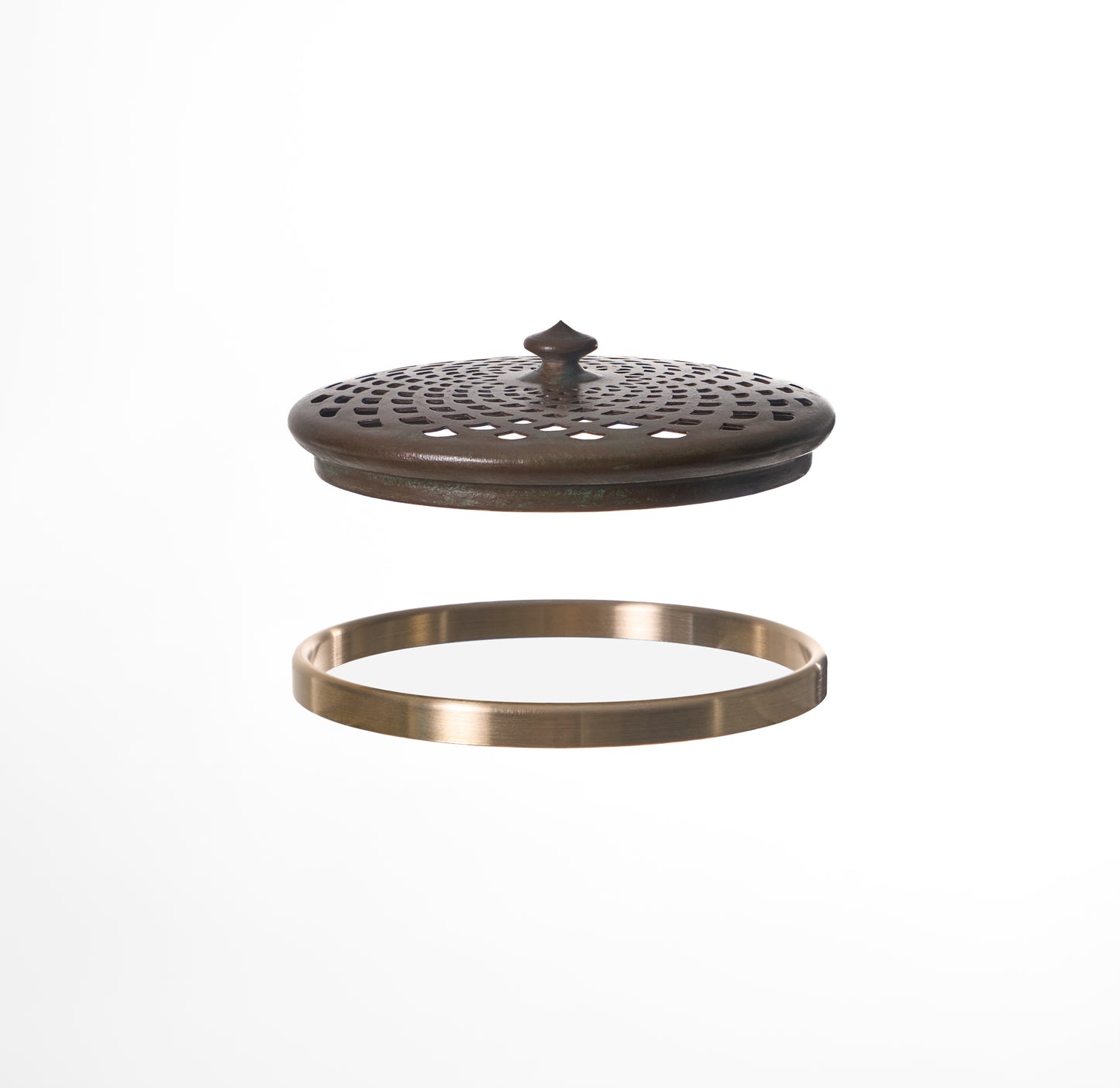 4 INCH SLIP FIT CAP (PATINA) - Tiffany Reproduction Hardware