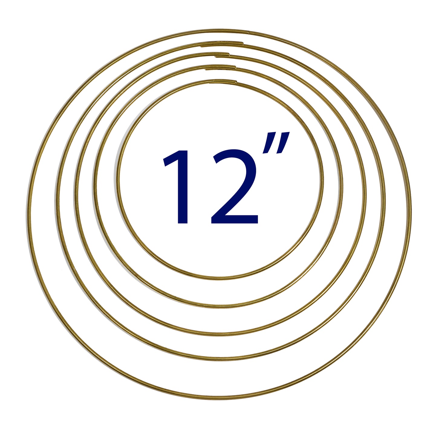 12 Inch brass lamp rim