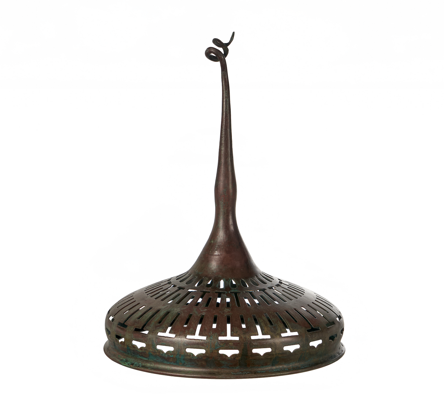 5 INCH PIGTAIL CAP (PATINA) - Tiffany Reproduction Hardware