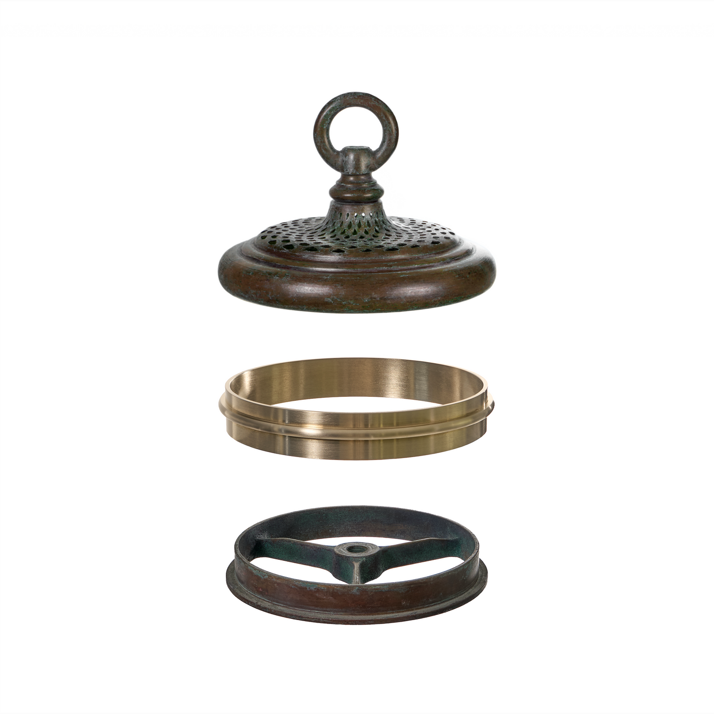 5 INCH TEARDROP HANGING CAP (PATINA) - Tiffany Reproduction Hardware