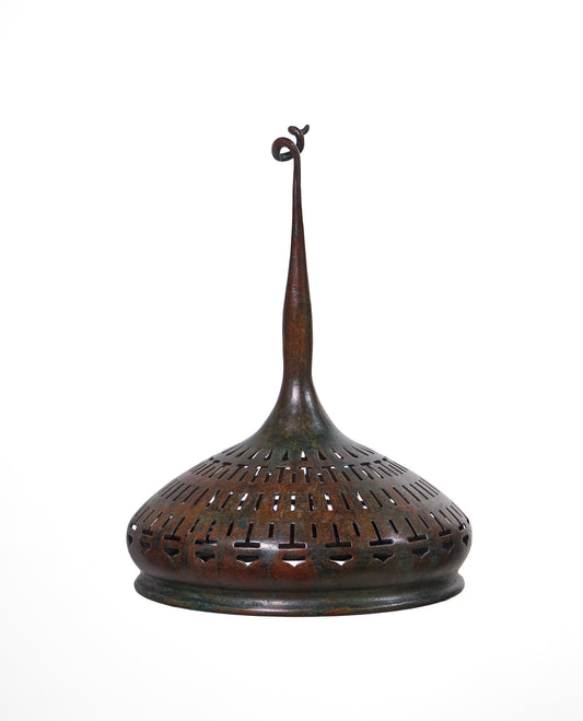 6 INCH PIGTAIL CAP (PATINA) - Tiffany Reproduction Hardware